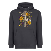 Smoke mardi gras chest sunflowers skeleton Heavyweight Hoodie - FaDigitalArtStudio