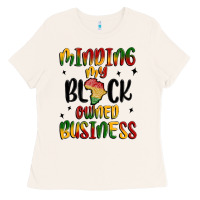 Bone minding my black owned business Ladies Tee - MaliasSmallBusiness