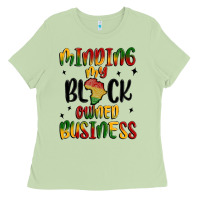 Matcha minding my black owned business Ladies Tee - MaliasSmallBusiness