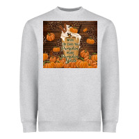 Heather Grey make pumpkin spice Heavyweight Sweatshirt - TumblerDesignByShophia