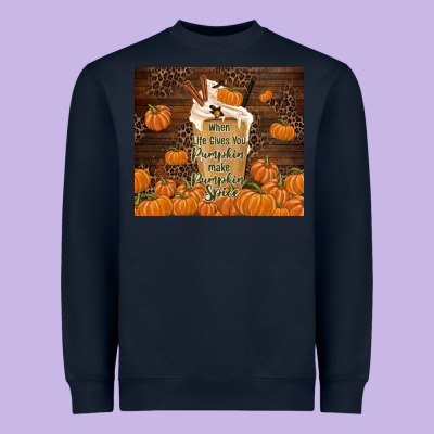 Make Pumpkin Spice Heavyweight Sweatshirt Designed By Tumblerdesignbyshophia