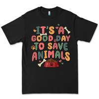 Black it's a good day to save animals Premium Tee - MaliasSmallBusiness