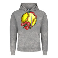 Cloud Rock Western Softball With Roses Vintage Hoodie - LillyAllenDesigns