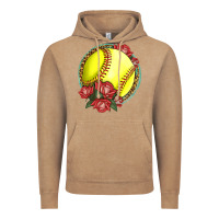 Vintage Coffee Western Softball With Roses Vintage Hoodie - LillyAllenDesigns