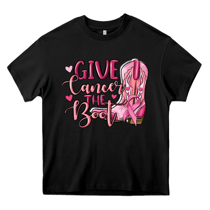 Give Cancer The Boot Heavy Core Tee by MaliasSmallBusiness | Teevron