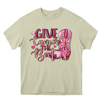 Mossy give cancer the boot Heavy Core Tee - MaliasSmallBusiness
