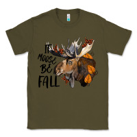 Army Green It Moose Be Fall Classic Tee - LillyAllenDesigns