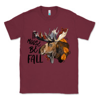 Burgundy It Moose Be Fall Classic Tee - LillyAllenDesigns