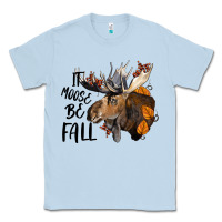 Dusty Blue It Moose Be Fall Classic Tee - LillyAllenDesigns
