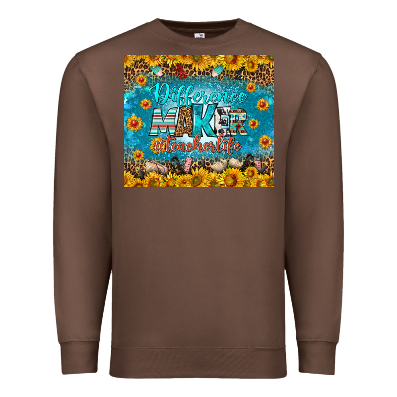 Difference Maker Teacher Life Tumbler Premium Sweatshirt by BundleAndBundleShop | Teevron