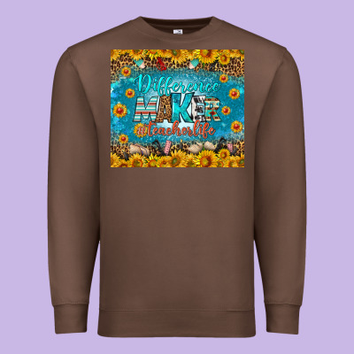 Difference Maker Teacher Life Tumbler Premium Sweatshirt Designed By Bundleandbundleshop
