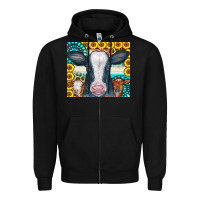 Black Cows Gemstone Sunflowers Tumbler Zipper Hoodie - CowCowDesign
