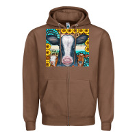 Chestnut Cows Gemstone Sunflowers Tumbler Zipper Hoodie - CowCowDesign