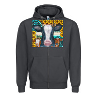 Smoke Cows Gemstone Sunflowers Tumbler Zipper Hoodie - CowCowDesign