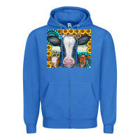 True Royal Cows Gemstone Sunflowers Tumbler Zipper Hoodie - CowCowDesign