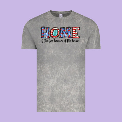 Home Of The Because Of The Brave Vintage Tee Designed By Jahusdesignshop