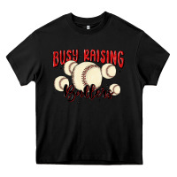 Black busy raising ballers Heavy Core Tee - MaliasSmallBusiness