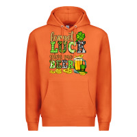 Carrot St. Patrick's Forget luck give me beer Premium Hoodie - OliviaCreatesArt