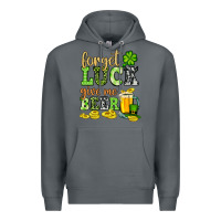 Rock St. Patrick's Forget luck give me beer Premium Hoodie - OliviaCreatesArt