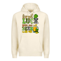 Tofu St. Patrick's Forget luck give me beer Premium Hoodie - OliviaCreatesArt