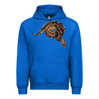 Cobalt Royal Ball Python Illustrations Urban Hoodie - LillyAllenDesigns