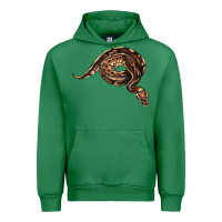 Emerald Royal Ball Python Illustrations Urban Hoodie - LillyAllenDesigns