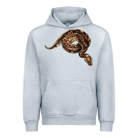 Heather Grey Royal Ball Python Illustrations Urban Hoodie - LillyAllenDesigns