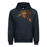 Navy Royal Ball Python Illustrations Urban Hoodie - LillyAllenDesigns