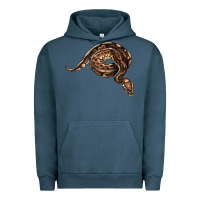 Pigment Midnight Navy Royal Ball Python Illustrations Urban Hoodie - LillyAllenDesigns