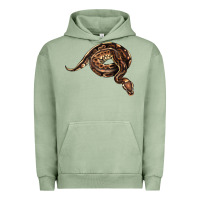 Pigment Oil Green Royal Ball Python Illustrations Urban Hoodie - LillyAllenDesigns