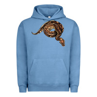 Pigment Pebble Blue Royal Ball Python Illustrations Urban Hoodie - LillyAllenDesigns
