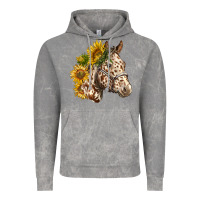 Cloud Rock appaloosa horse with sunflowers Vintage Hoodie - LillyAllenDesigns