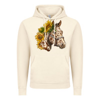 Vintage Artic appaloosa horse with sunflowers Vintage Hoodie - LillyAllenDesigns