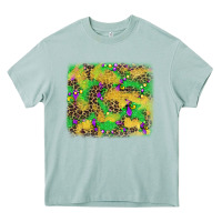 Arona mardi gras fleur de lis and leopard background Heavy Core Tee - AdoDesignShop