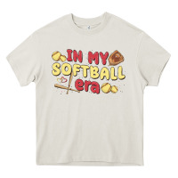 Cream in my softball era Heavy Core Tee - MaliasSmallBusiness
