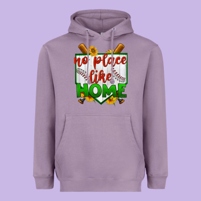 No Place Like Home Baseball Heavyweight Hoodie Designed By Bundleandbundleshop