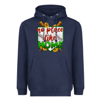 Navy no place like home baseball Heavyweight Hoodie - BundleAndBundleShop