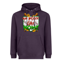 Plum no place like home baseball Heavyweight Hoodie - BundleAndBundleShop