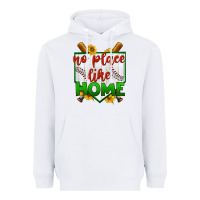 White no place like home baseball Heavyweight Hoodie - BundleAndBundleShop