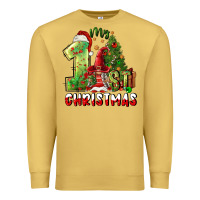 Antique Gold first christmas Premium Sweatshirt - FaDigitalArtStudio