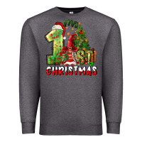 Charcoal Heather first christmas Premium Sweatshirt - FaDigitalArtStudio