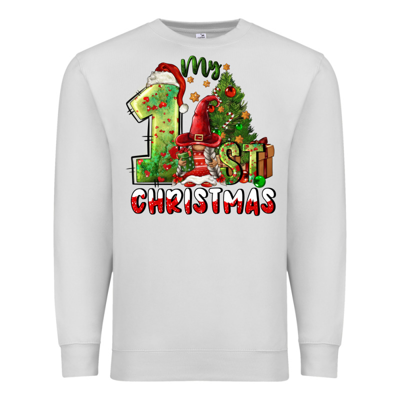 First Christmas Premium Sweatshirt by FaDigitalArtStudio | Teevron