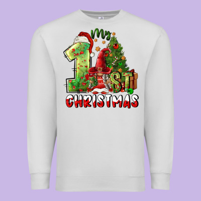 First Christmas Premium Sweatshirt Designed By Fadigitalartstudio
