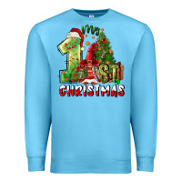 Ocean Blue first christmas Premium Sweatshirt - FaDigitalArtStudio