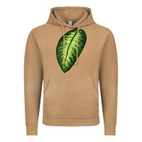 Vintage Camel Dumb Cane Leaf Vintage Hoodie - LillyAllenDesigns
