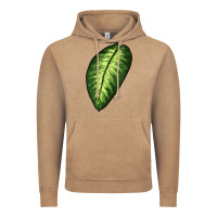 Vintage Coffee Dumb Cane Leaf Vintage Hoodie - LillyAllenDesigns
