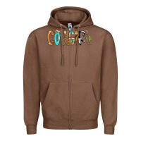 Chestnut Cowgirl Min Zipper Hoodie - CowCowDesign