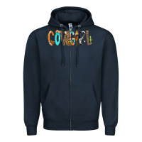 Navy Cowgirl Min Zipper Hoodie - CowCowDesign