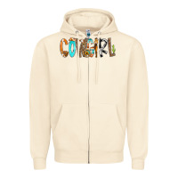 Sandshell Cowgirl Min Zipper Hoodie - CowCowDesign