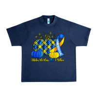 Navy october we wear blue and yellow with pumpkins Urban Heavy Tee - Artiststas